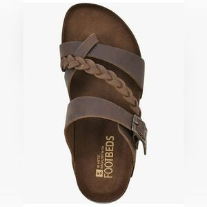 WHITE MOUNTAIN Gates Braided Signature Comfort Molded Footbed Sandals Size 7.5